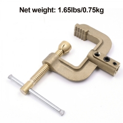 HITBOX Welding Ground Clamp 400A G Styles Earth Clamp for Tig Mig Stick Welder Machines - Solid Brass 0.75kg